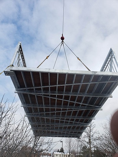 Coyote Bridges Bridge Installation
